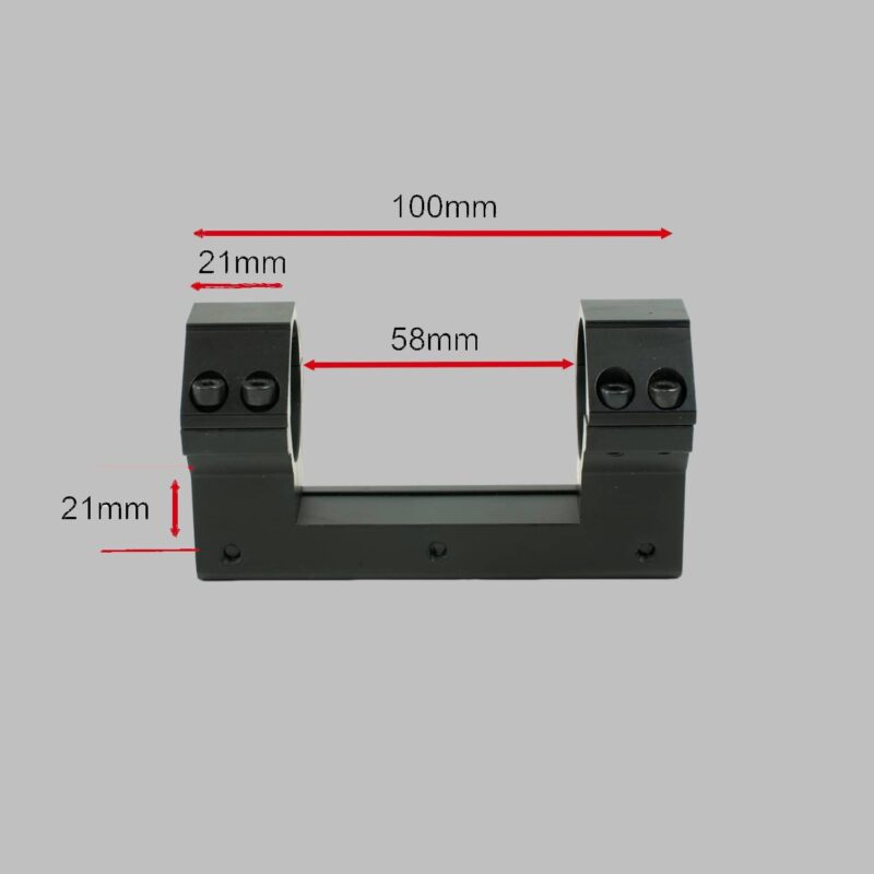 Blockmontage für 11mm Prismaschiene mit ⌀ 30mm Hohes Profil – Bild 7